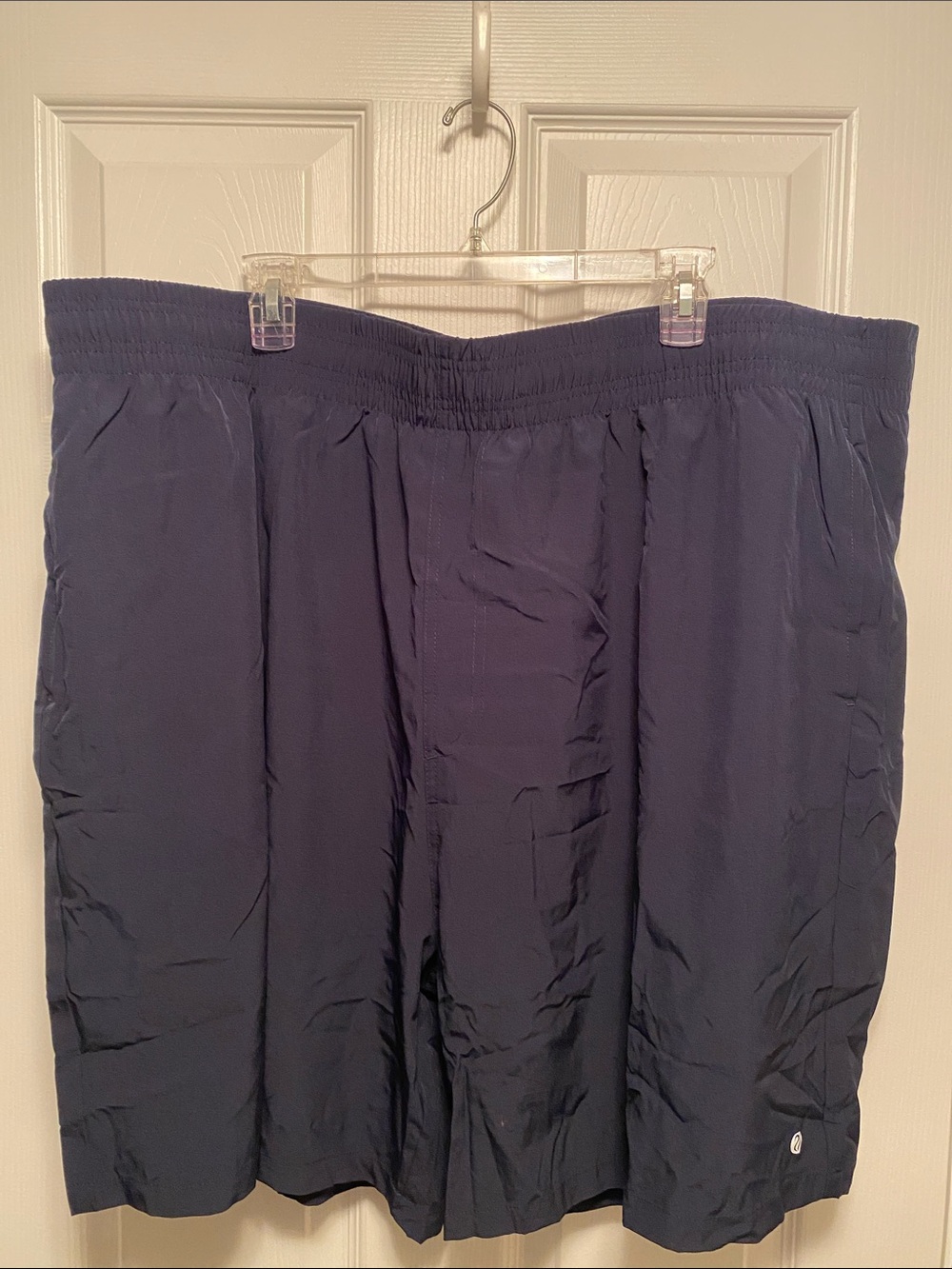 Brisira Men’s Navy Swim Trunks with Compression Liner…size 3XL